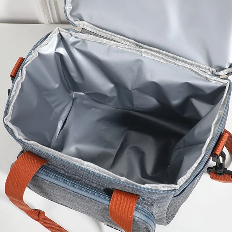 Double Layer Large Capacity Insulated Lunch Bag 3
