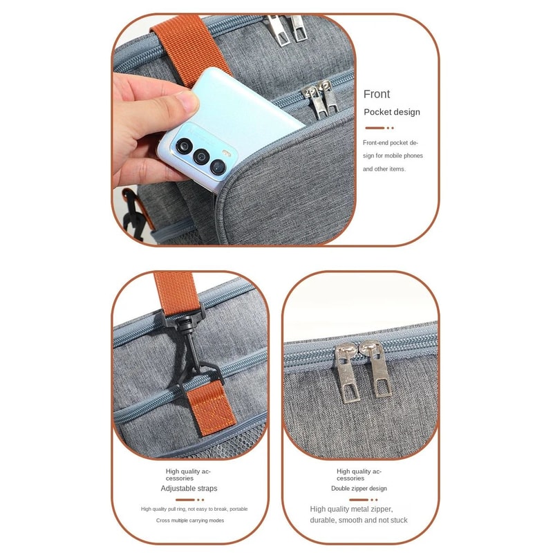 Double Layer Large Capacity Insulated Lunch Bag 9