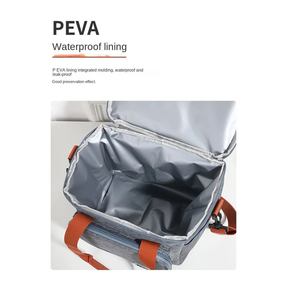 Double Layer Large Capacity Insulated Lunch Bag 10