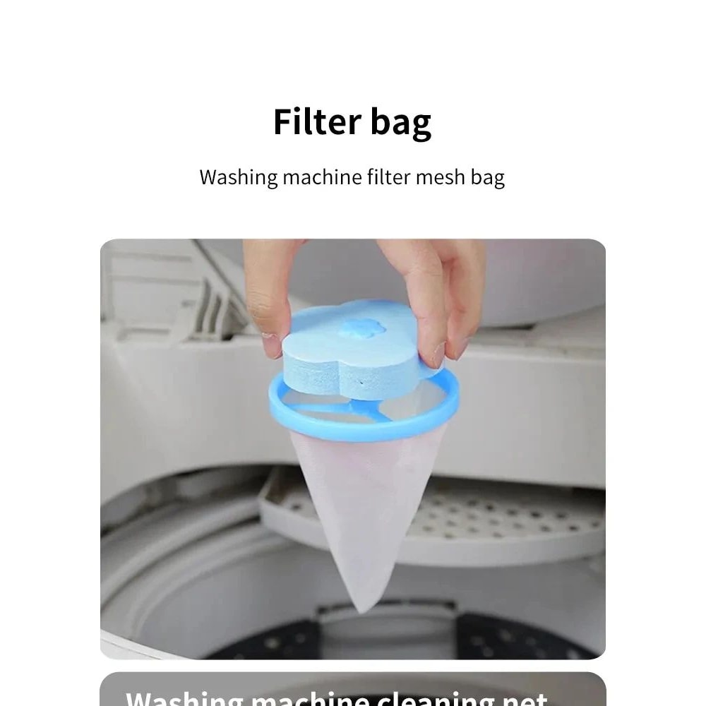 Laundry Floating Lint Filter Bag Set 6