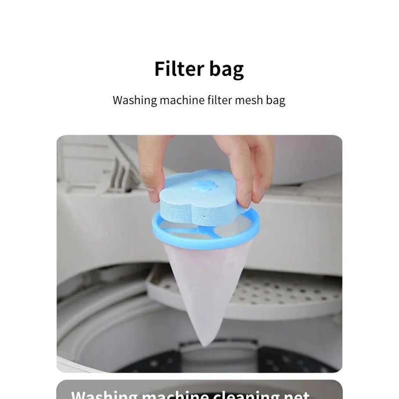 Laundry Floating Lint Filter Bag Set 6