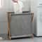 Foldable Wood Frame Laundry Storage Basket 1