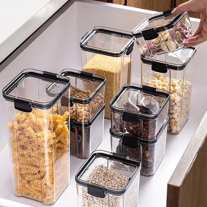Stackable Airtight Kitchen Storage Jar Set 2