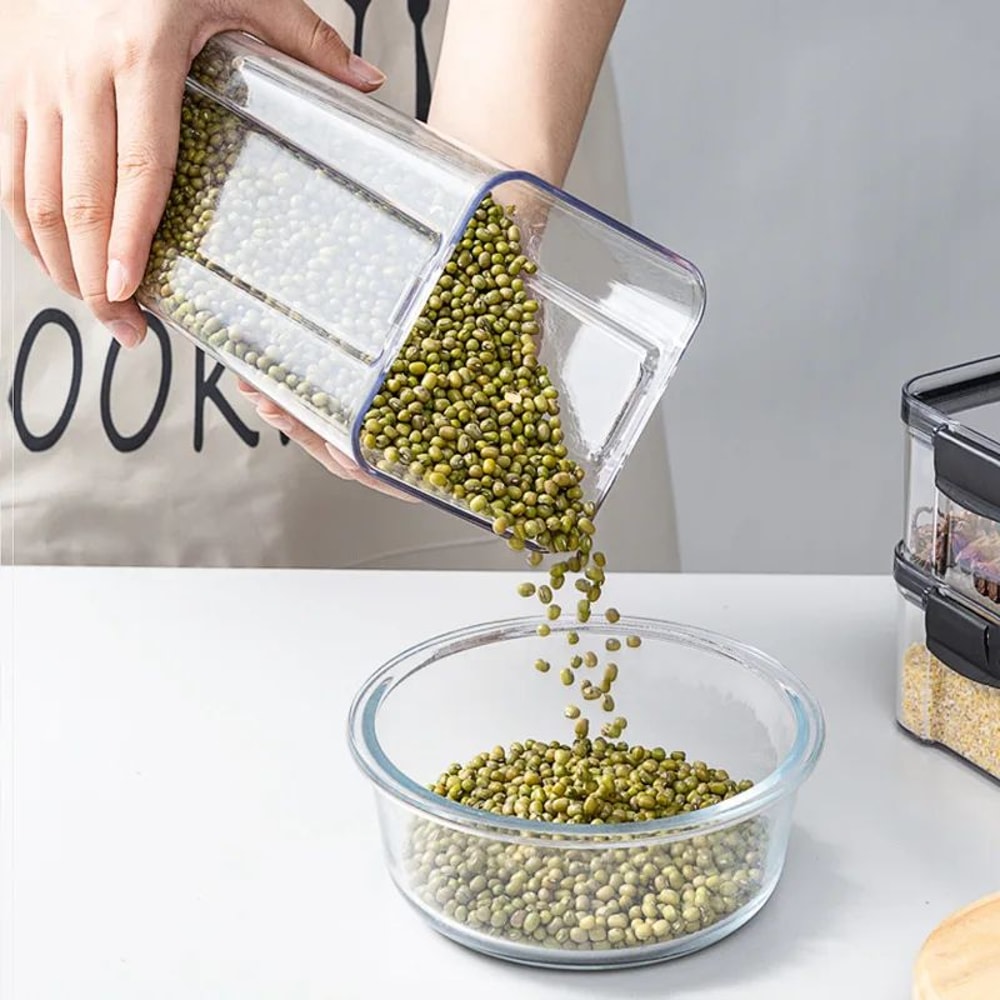 Stackable Airtight Kitchen Storage Jar Set 3