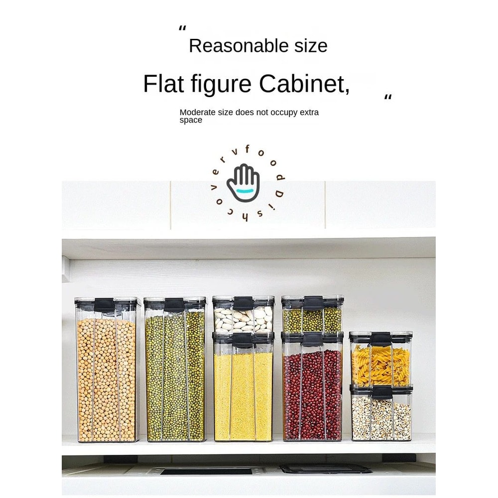 Stackable Airtight Kitchen Storage Jar Set 8