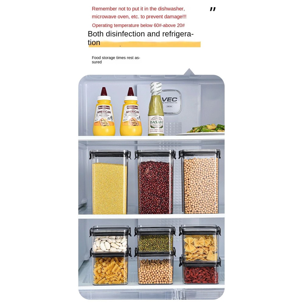 Stackable Airtight Kitchen Storage Jar Set 9