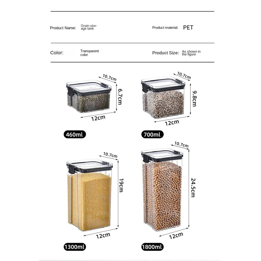 Stackable Airtight Kitchen Storage Jar Set 13