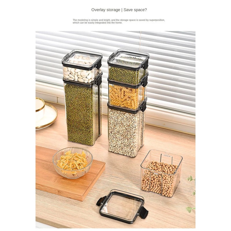 Stackable Airtight Kitchen Storage Jar Set 14