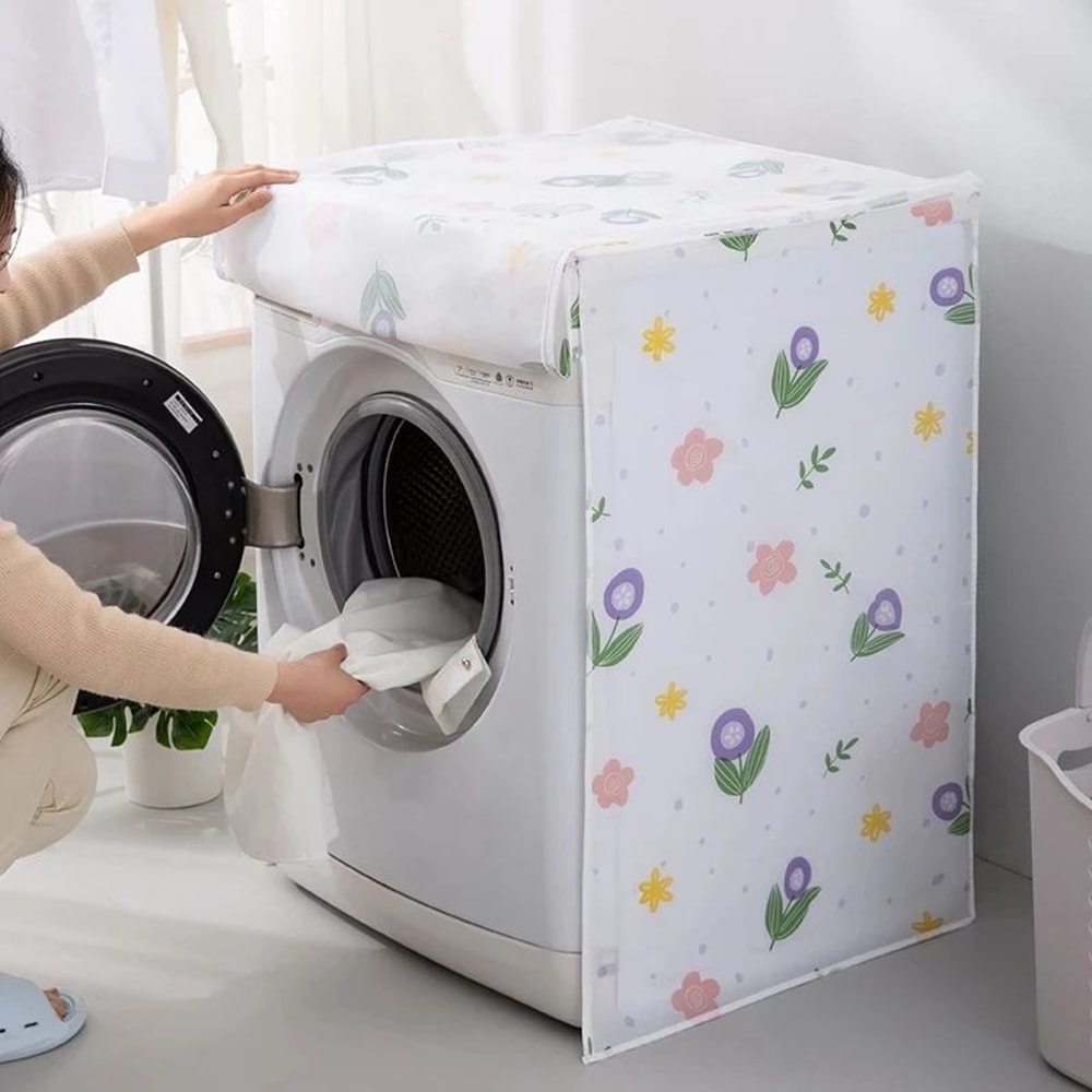Waterproof Cartoon Washing Machine Dust Cover 0