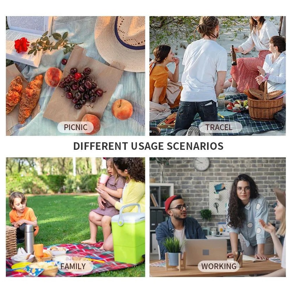 Double Layer Large Capacity Thermal Lunch Bag 10