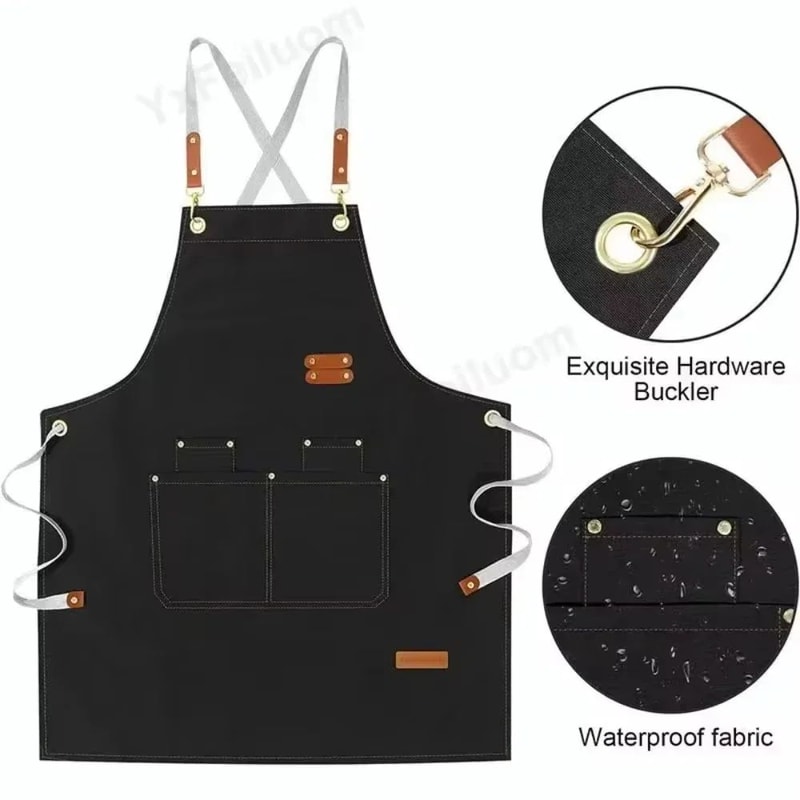 Waterproof Professional Work Apron With Pockets 3