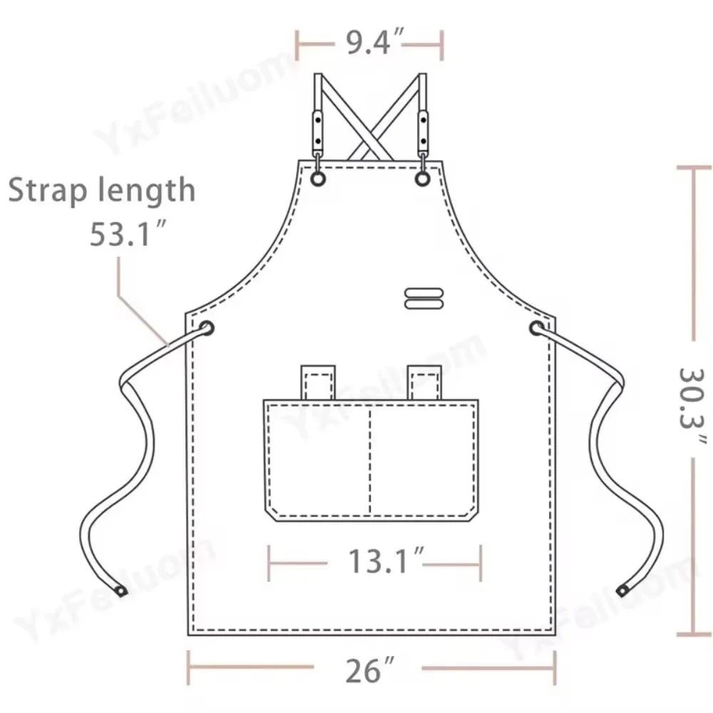 Waterproof Professional Work Apron With Pockets 6