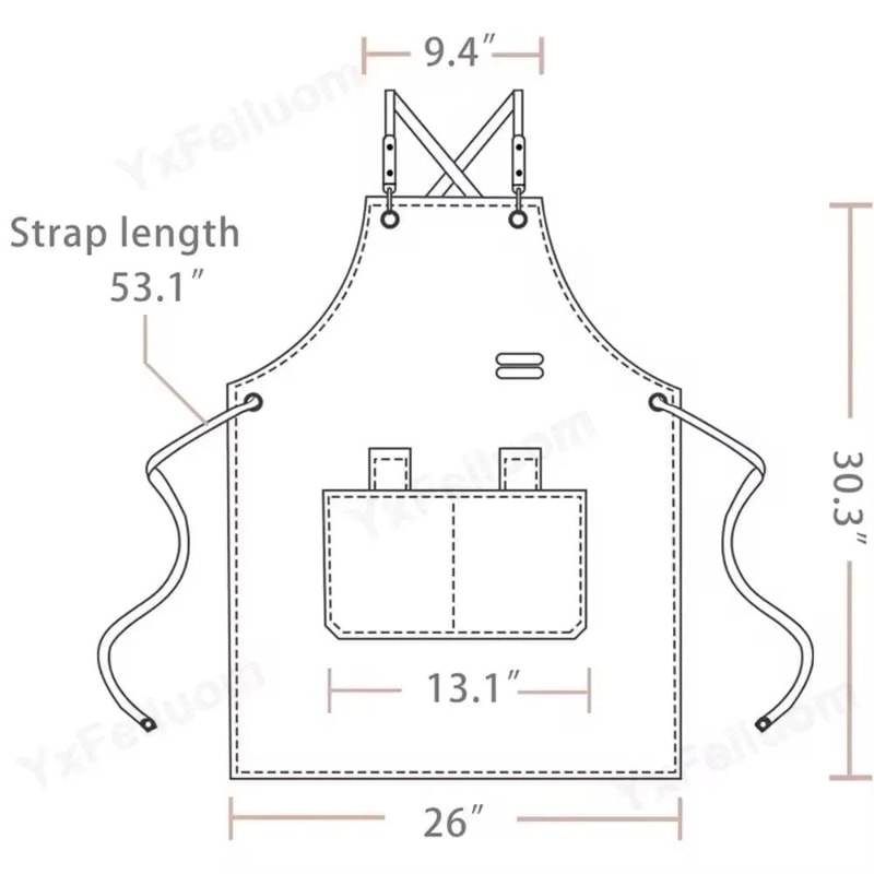 Waterproof Professional Work Apron With Pockets 6