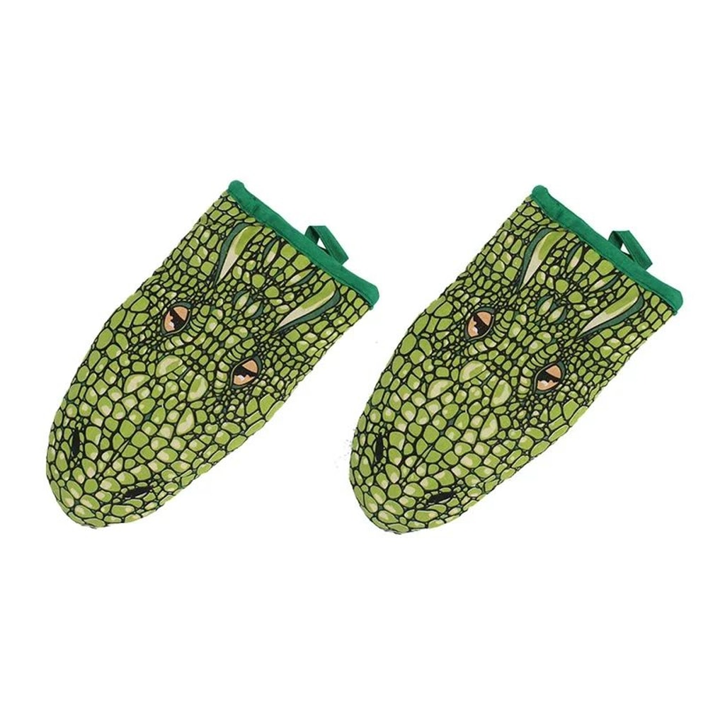 Cute Crocodile Microwave Oven Insulation Gloves 2 Pcs 6