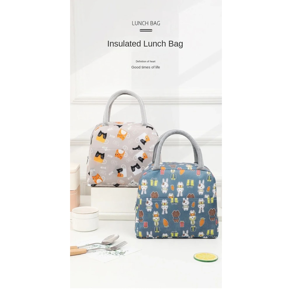 Cartoon Insulated Lunch Tote Bag 6