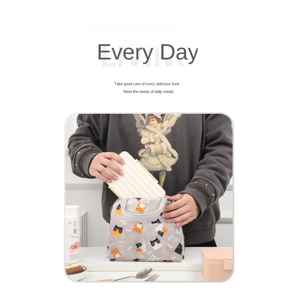 Cartoon Insulated Lunch Tote Bag 8