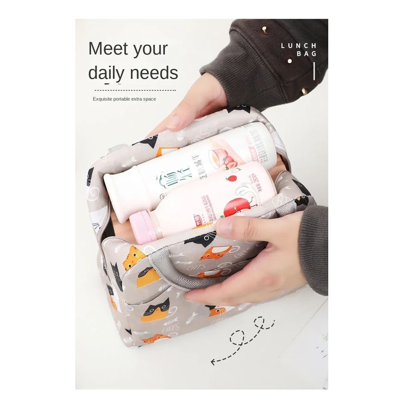 Cartoon Insulated Lunch Tote Bag 9