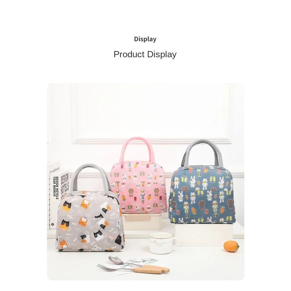 Cartoon Insulated Lunch Tote Bag 12