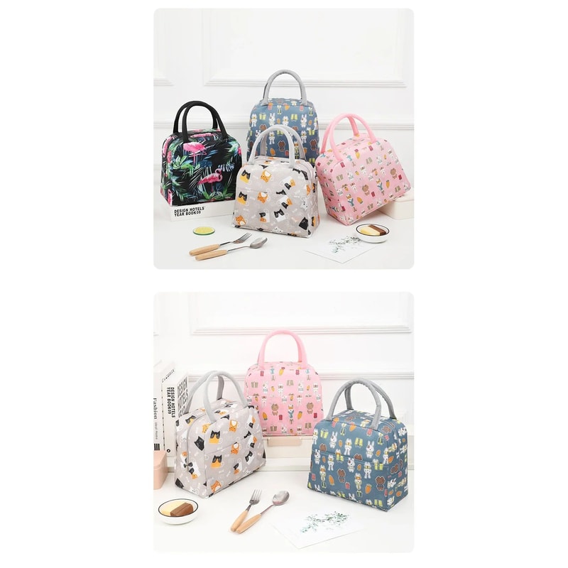 Cartoon Insulated Lunch Tote Bag 13