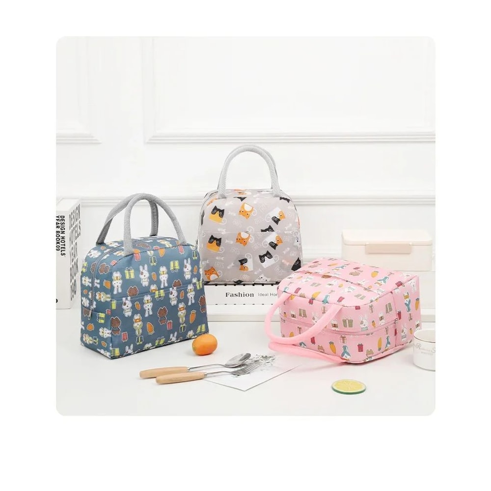 Cartoon Insulated Lunch Tote Bag 14