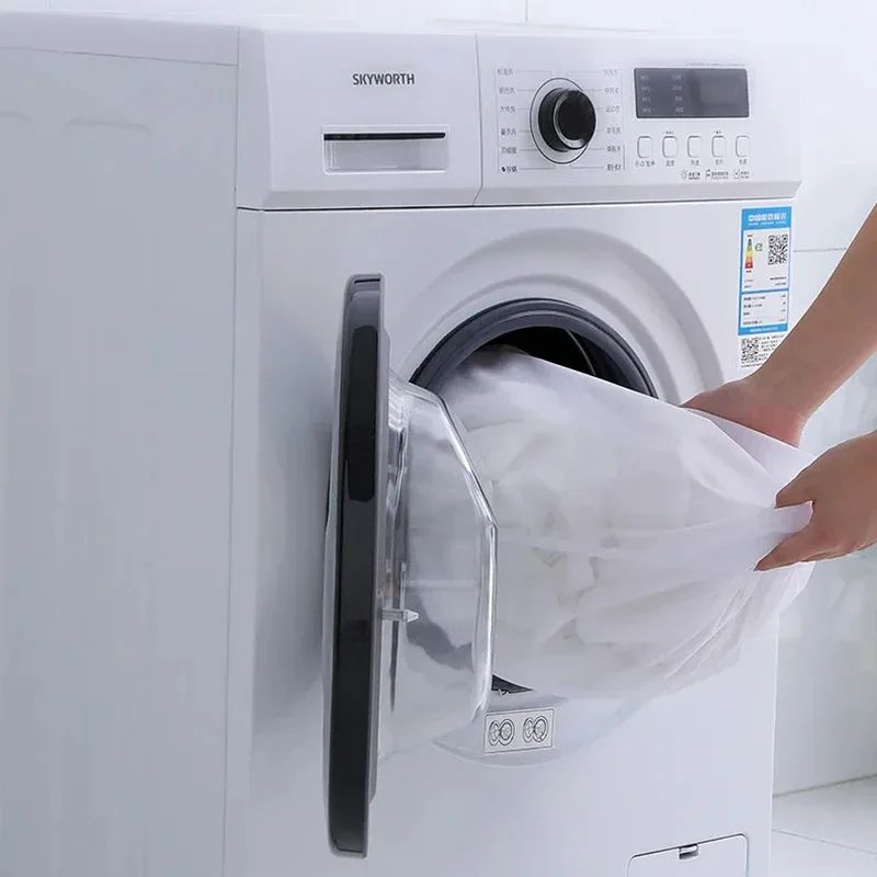 Drawstring Mesh Laundry Wash Bag 3