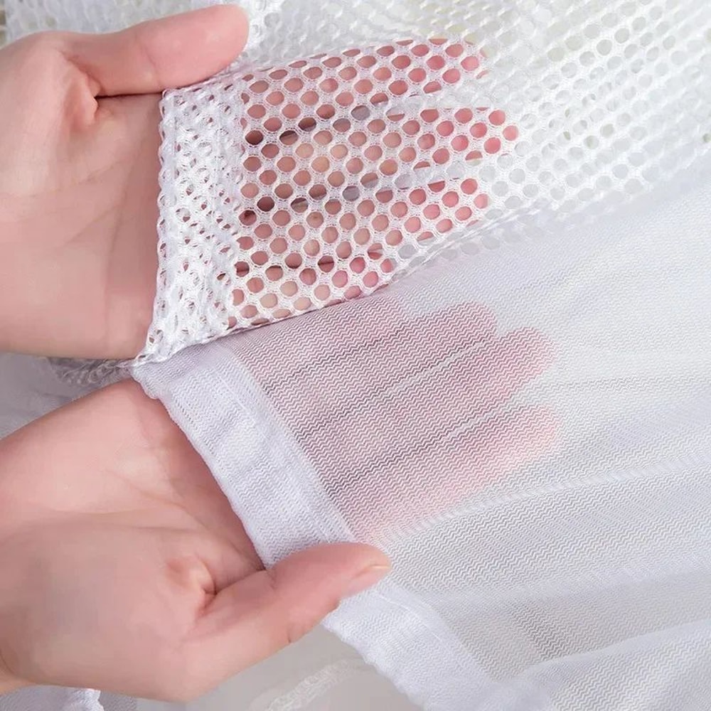 Drawstring Mesh Laundry Wash Bag 5