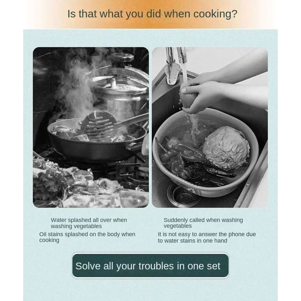 Linen Striped Japanese Style Apron 7