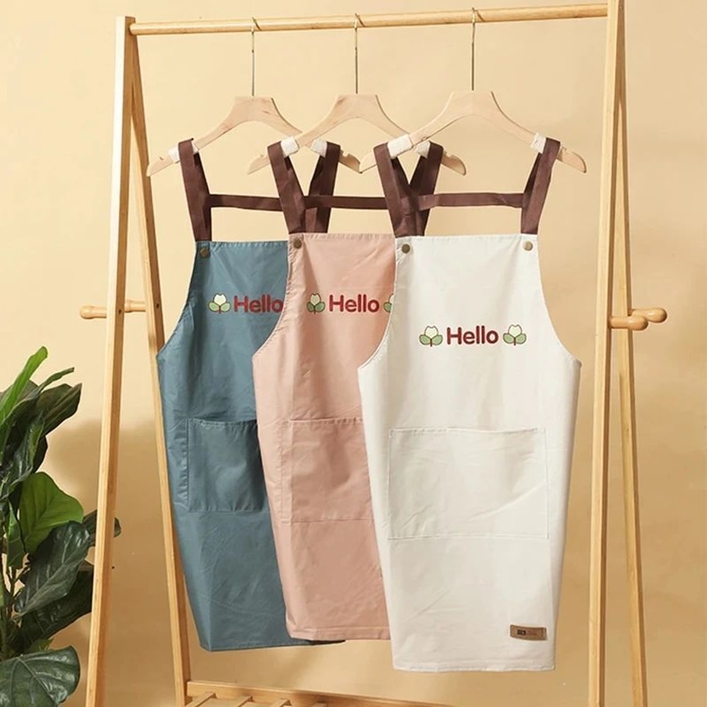 Hello Print Waterproof Kitchen Apron 4