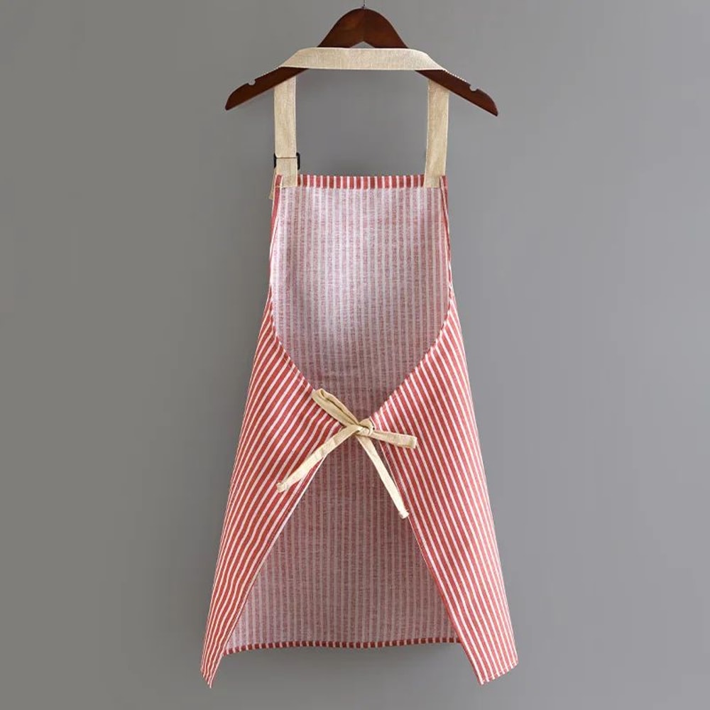 Striped Cotton Japanese Style Apron 3