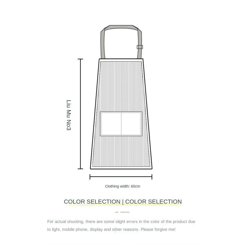 Striped Cotton Japanese Style Apron 9