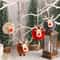 Felt Christmas Elk Tree Ornament Set 0