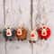 Felt Christmas Elk Tree Ornament Set 3