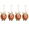 Felt Christmas Elk Tree Ornament Set 7