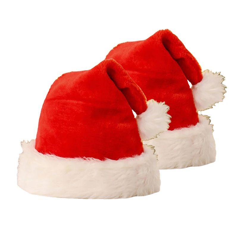 Long Plush Santa Christmas Hat 6