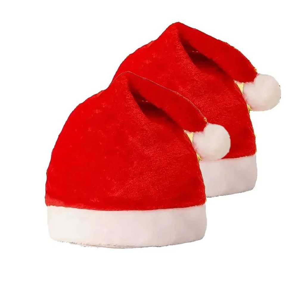 Long Plush Santa Christmas Hat 7