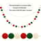Christmas Hanging Pom Pom Ball Set 1