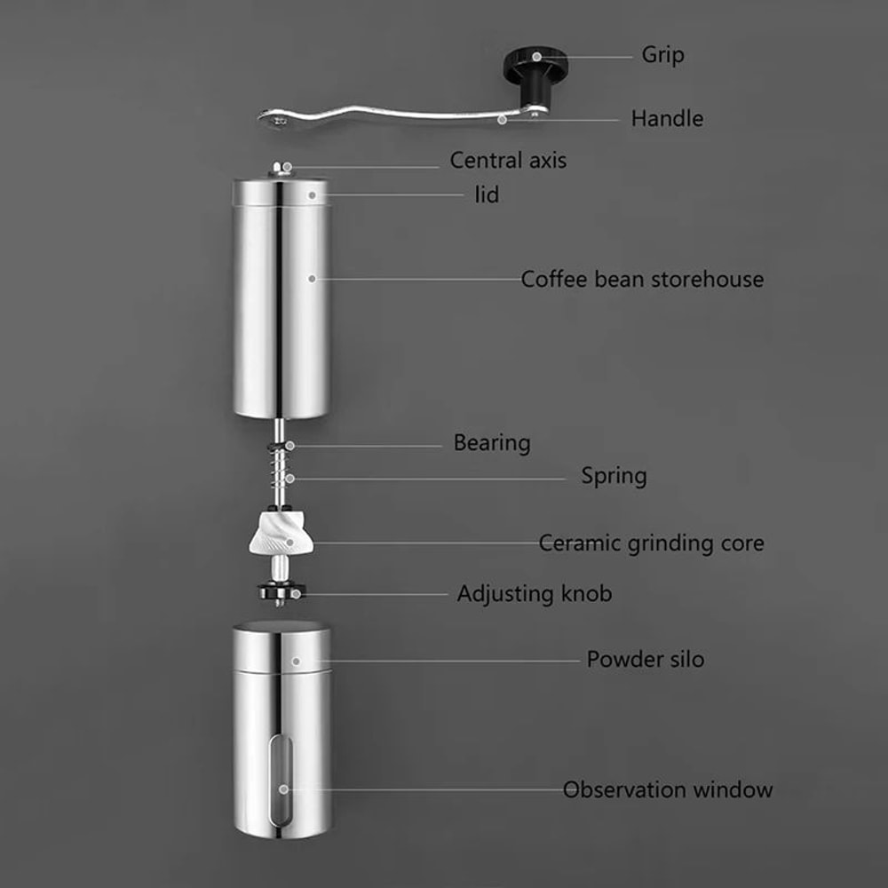 Manual Stainless Steel Coffee Grinder 4