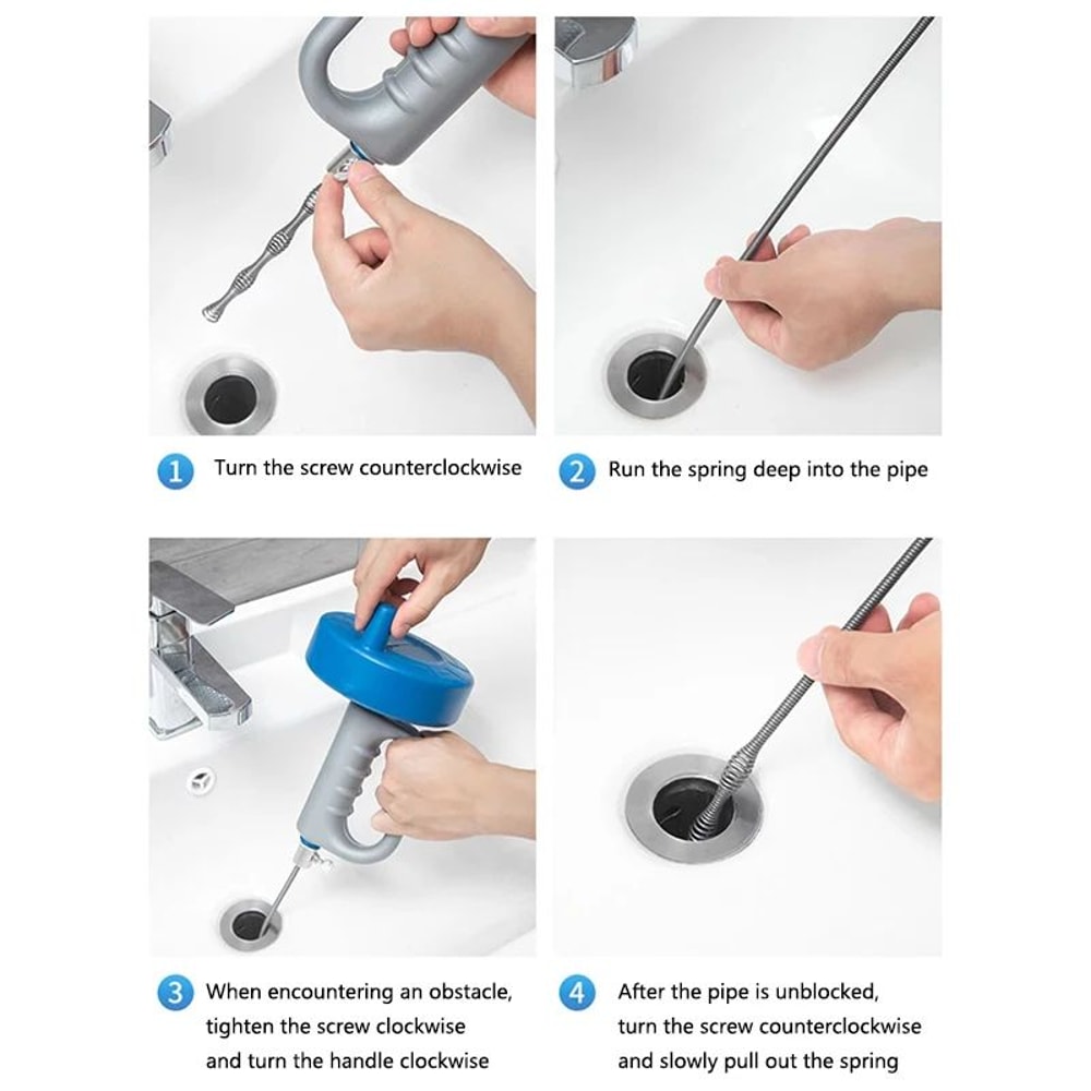 Extendable Drill Powered Drain Cleaner 5