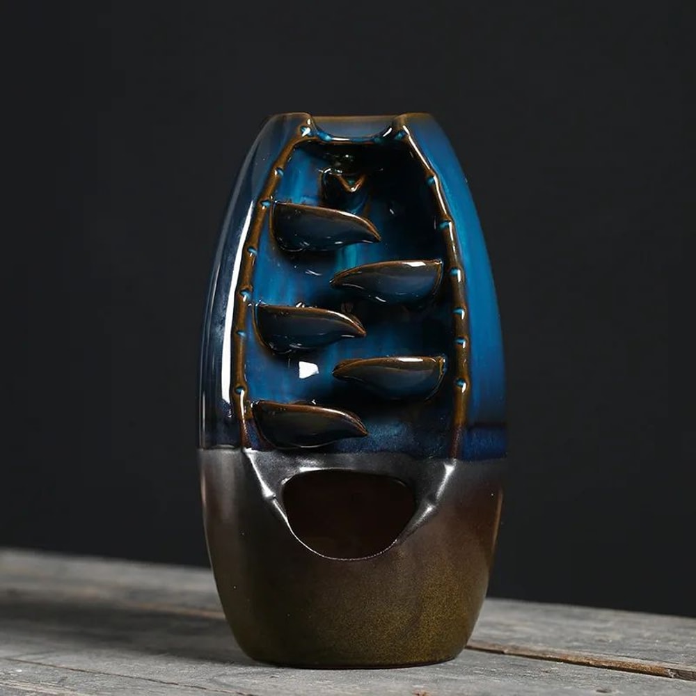 Ceramic Waterfall Incense Burner Set 1