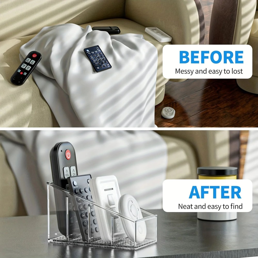 Clear Remote Control Desk Organizer 5