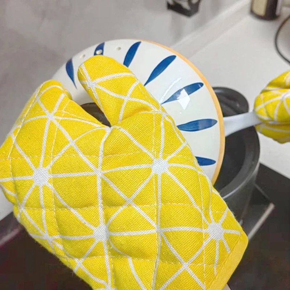 Heat Resistant Insulated Oven Gloves Set 5
