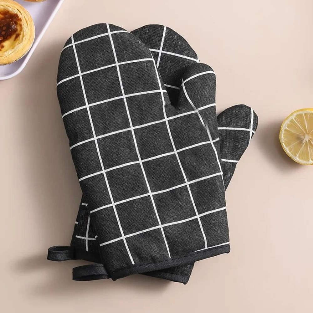 Heat Resistant Insulated Oven Gloves Set 6