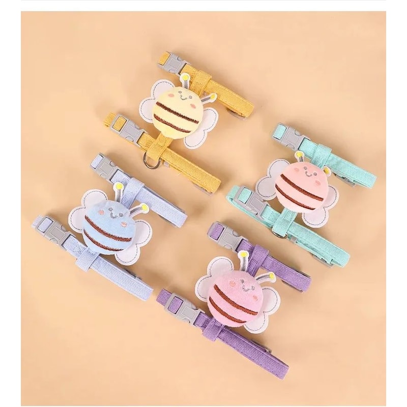 Cartoon Bee Cat Harness Leash Set 7
