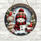 Snowman Acrylic Christmas Wreath Centerpiece 1