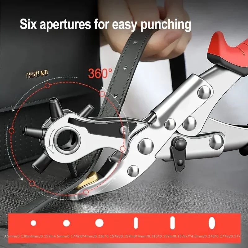 Multifunctional Leather Hole Punch Tool 3