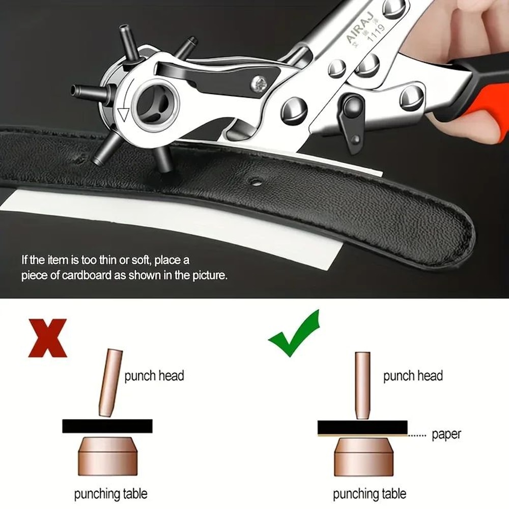 Multifunctional Leather Hole Punch Tool 4