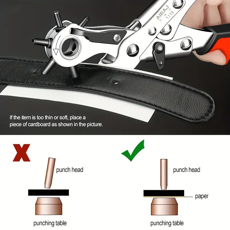 Multifunctional Leather Hole Punch Tool 4