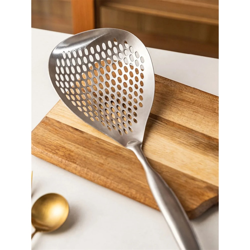 Stainless Steel Colander Skimmer Spoon 15