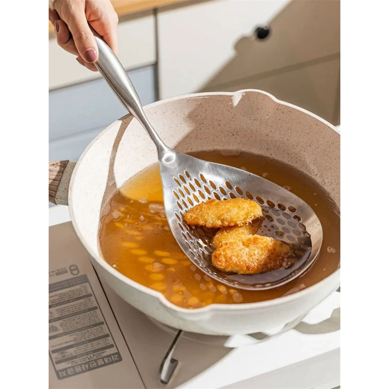 Stainless Steel Colander Skimmer Spoon 16