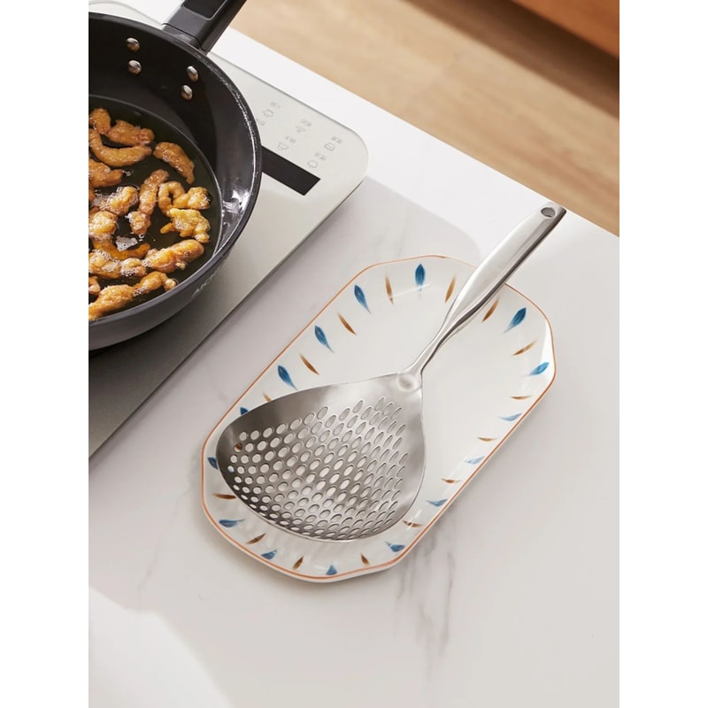 Stainless Steel Colander Skimmer Spoon 11
